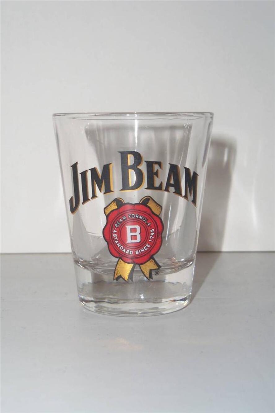 Jim Beam Whiskey Shot Glass A Standard Since 1795 -0214T03